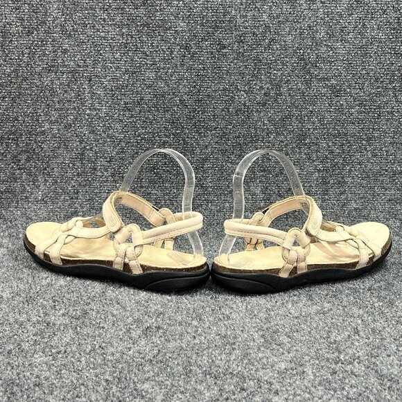 Teva Ventura‎ Cork sandals Women's Size 8.5 Cream Leather Athletic Comfort Beach - Picture 6 of 13